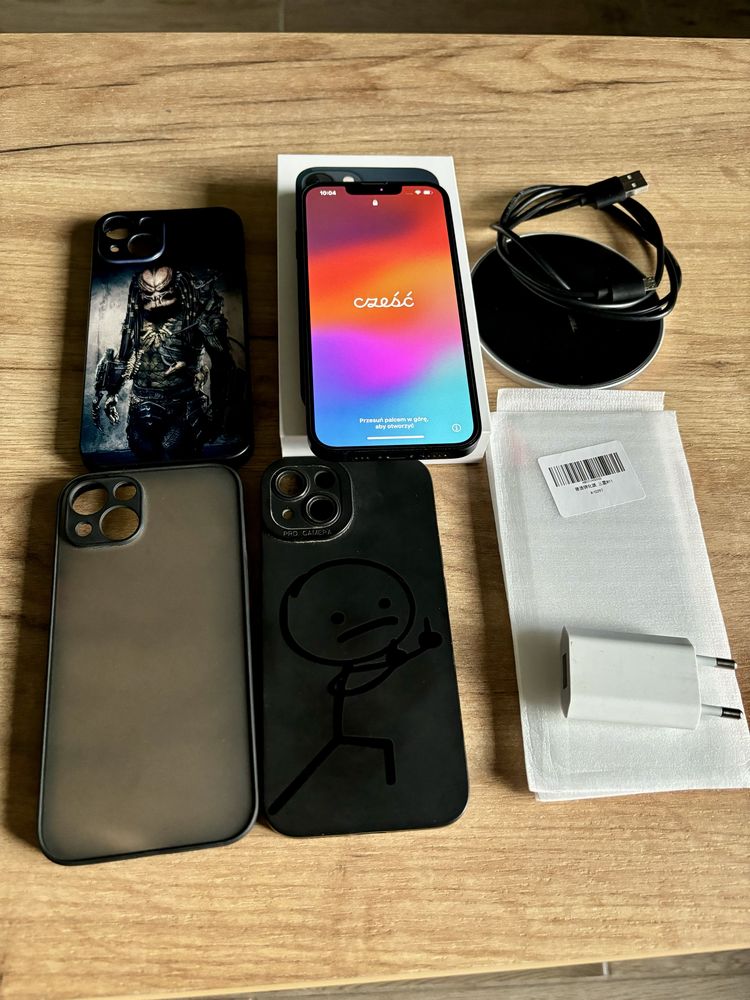 Iphone 13 256gb niebieski z dodatkami