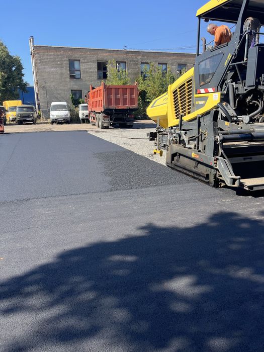 Асфальтування, асфальтирование, дорожні роботи