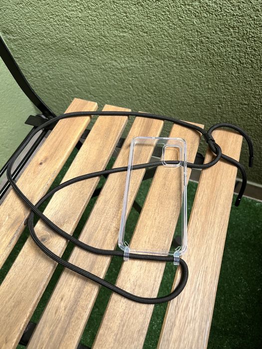 Etui case obudowa Samsung A51 przezroczyste na sznurku
