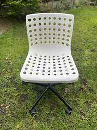 Krzesło obrotowe biurowe białe Ikea Skalberg stan idealny