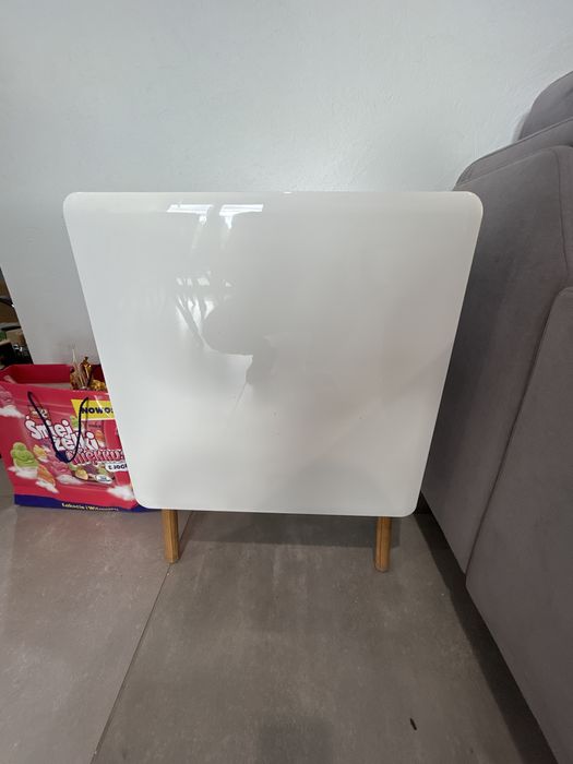 Meble do salonu biale polysk polki szuflady