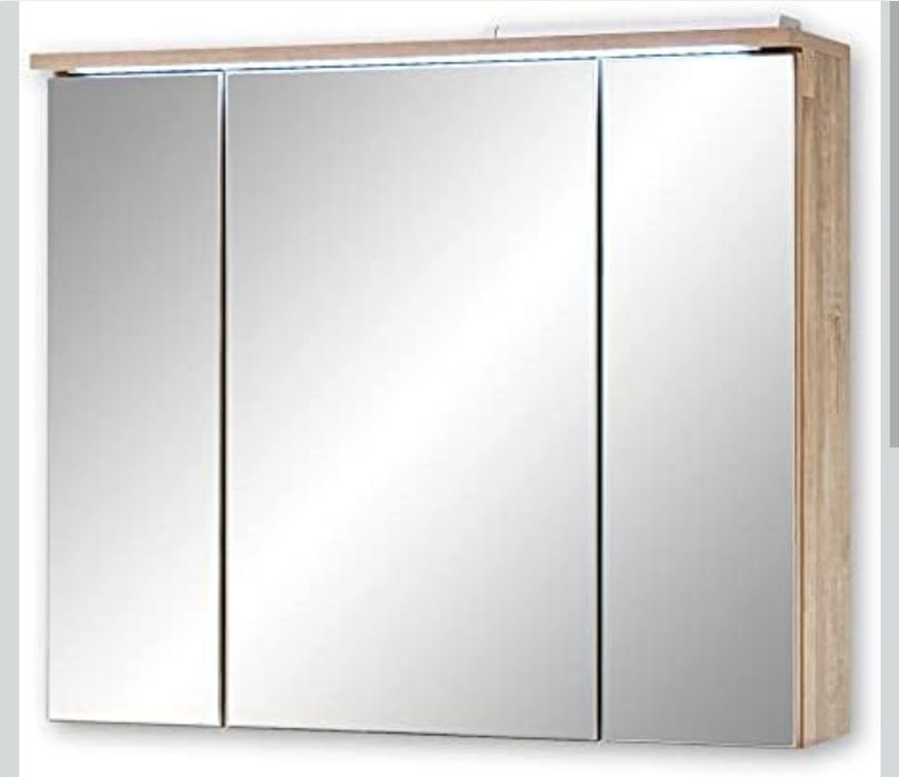 Szafka łazienkowa z lustrem Stella Trading ROOF z oświetleniem LED