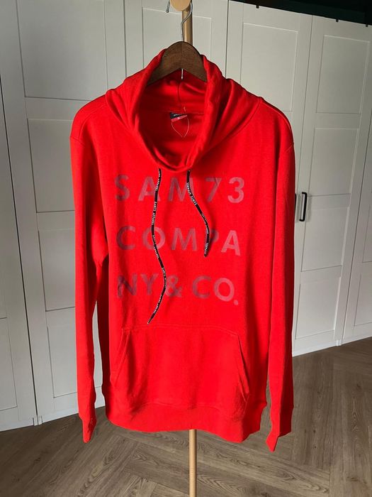 Nowa z metkami czerwona męska bluza z kominem rozmiar XL marki Sam 73