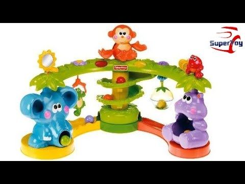 Duża zabawka Muzyczna Dżungla FISHER PRICE kulki zjeżdżalnia