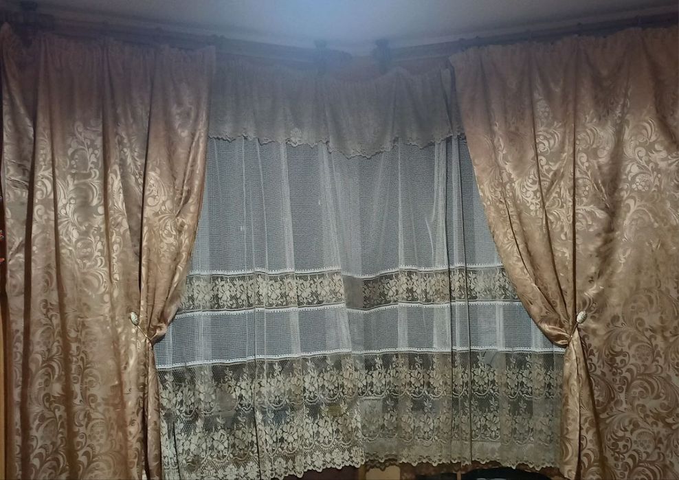 Якісніі тюлі для кухні до підвіконня та довші