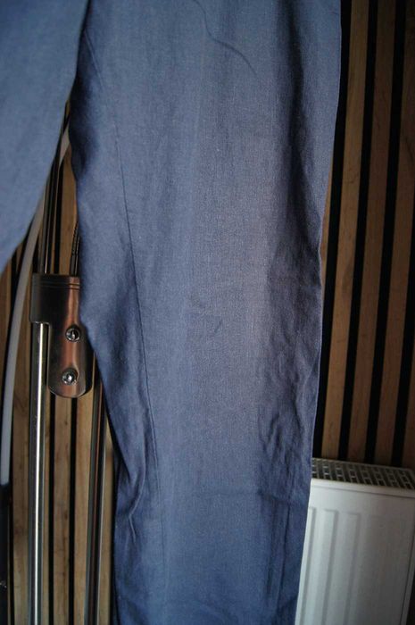 spodnie lniane na lato L/XL Esmara granat