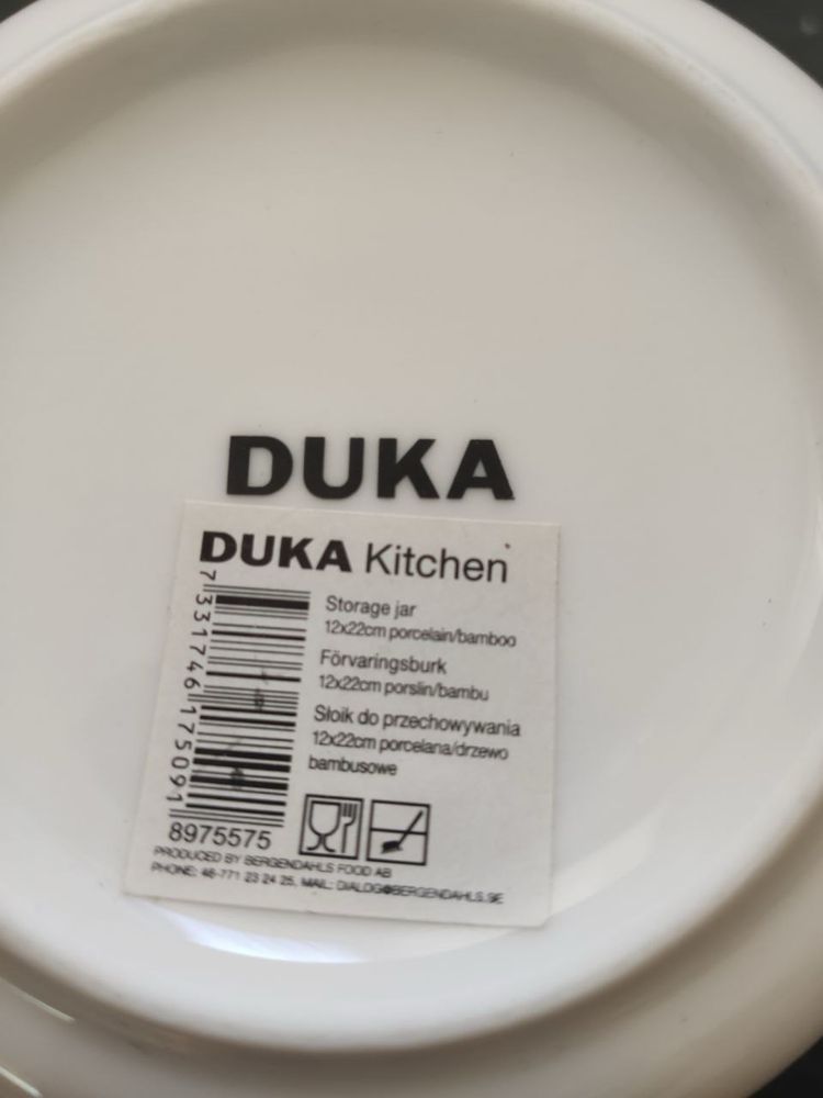 Фарфоровый контейнер DUKA Kitchen из Швеции