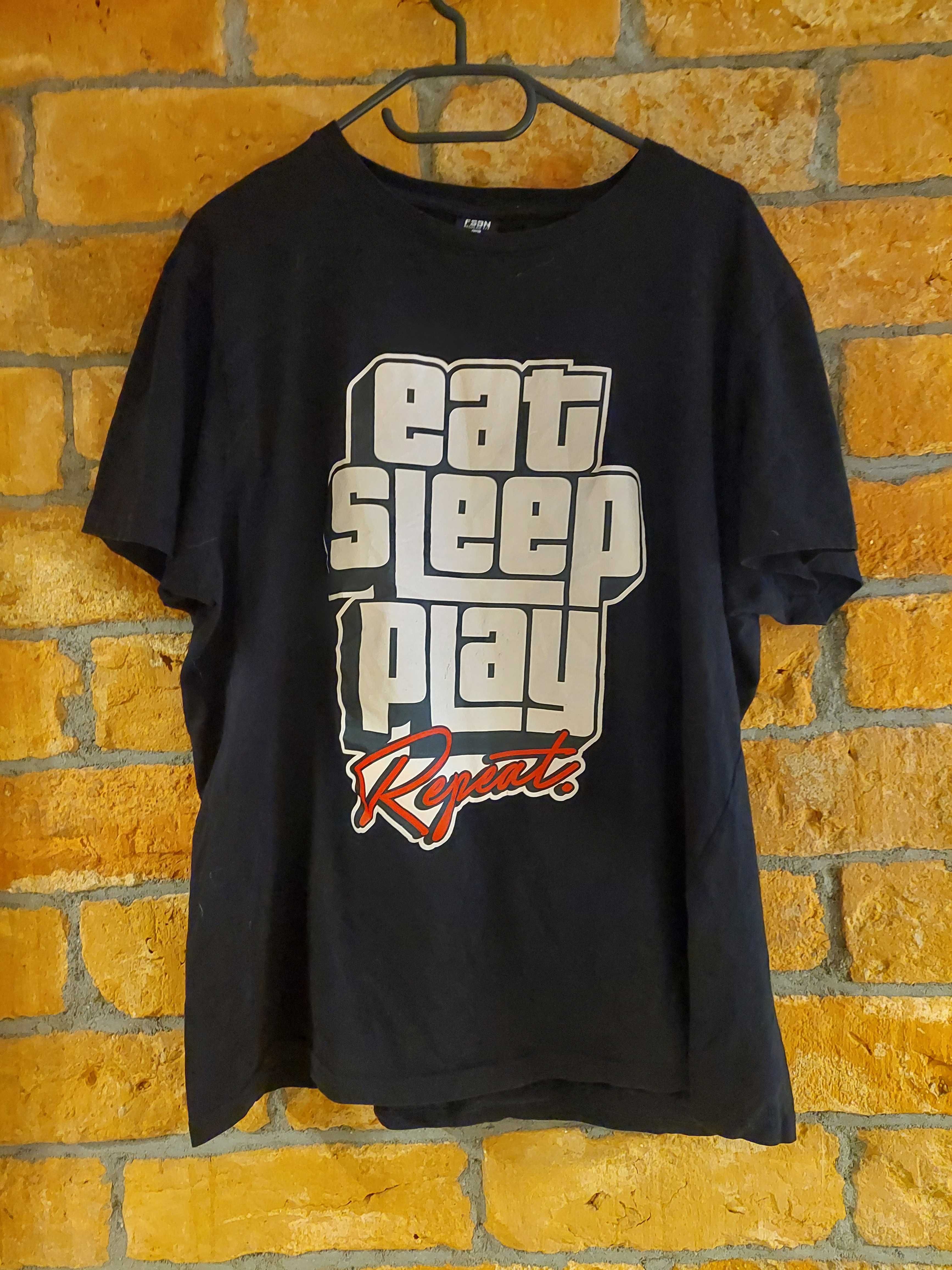 Koszulka T-shirt gaming GTA Vice City eat sleep play repeat FSBN XL