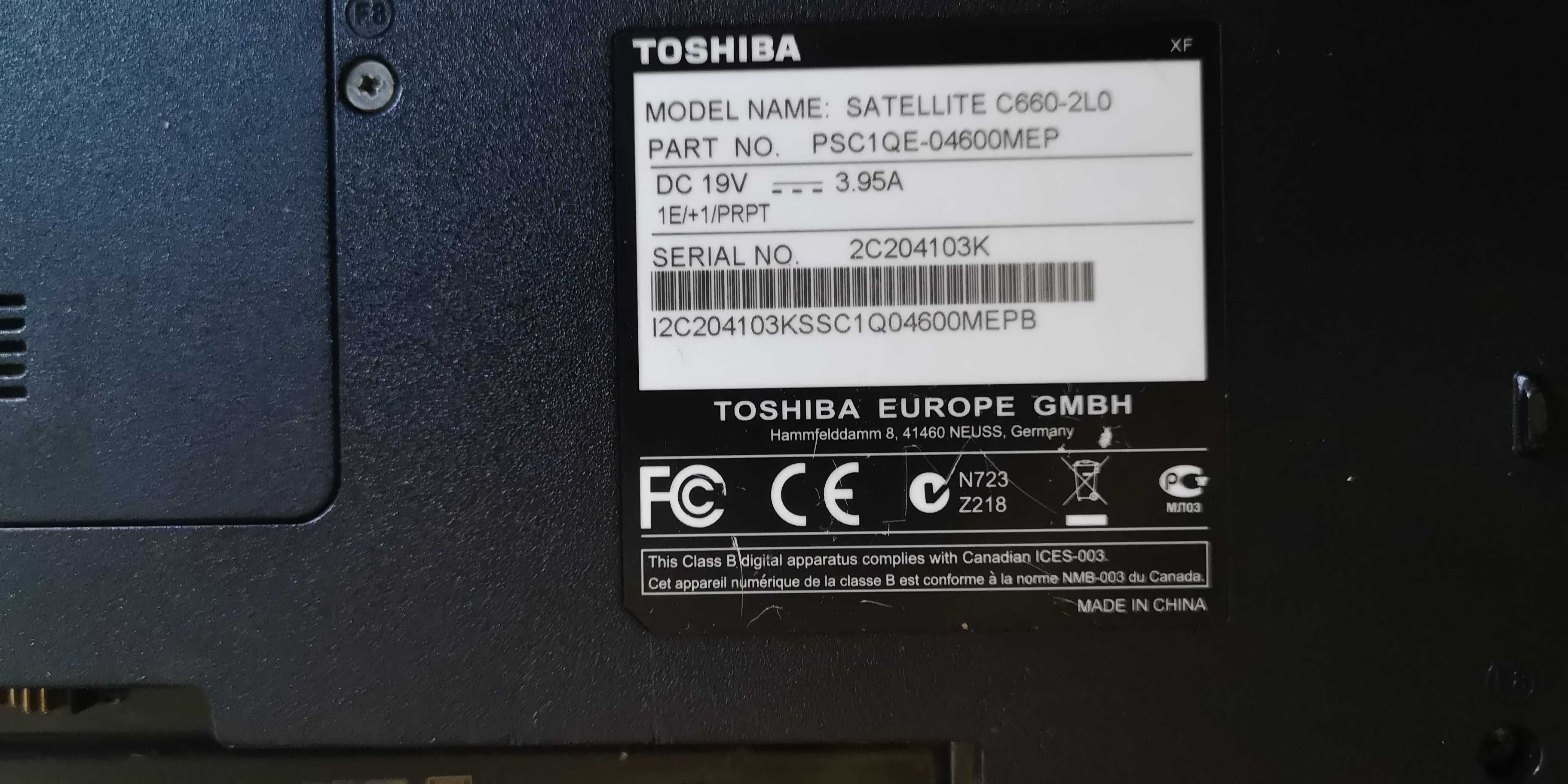 Toshiba Satellite C660