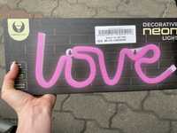 Napis led neon love