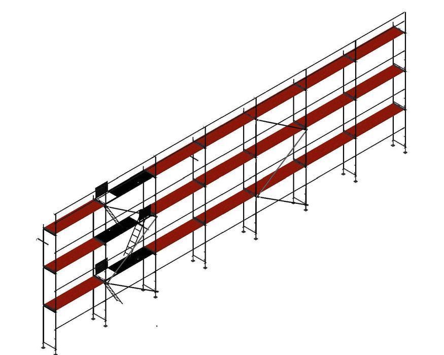 Rusztowanie   pletak 24 x 8,5m PODESTY STALOWE