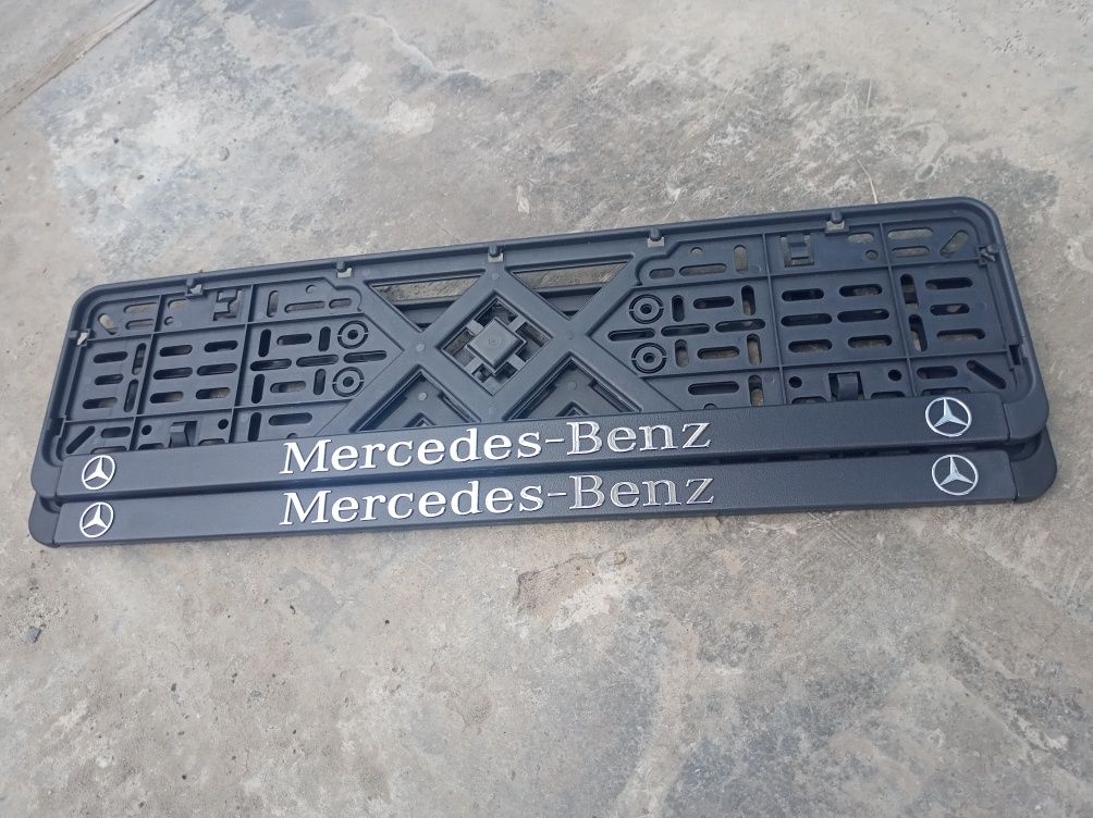 Рамки номерного знаку букви хром Audi Mercedes Skoda VW Toyota Mazda H