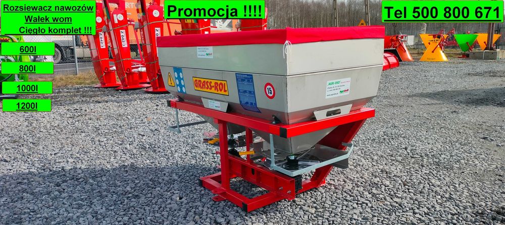 Rozsiewacz Nawozów Dwu Tarczowy 400l, 600l, 800l, 1000l, 1200l