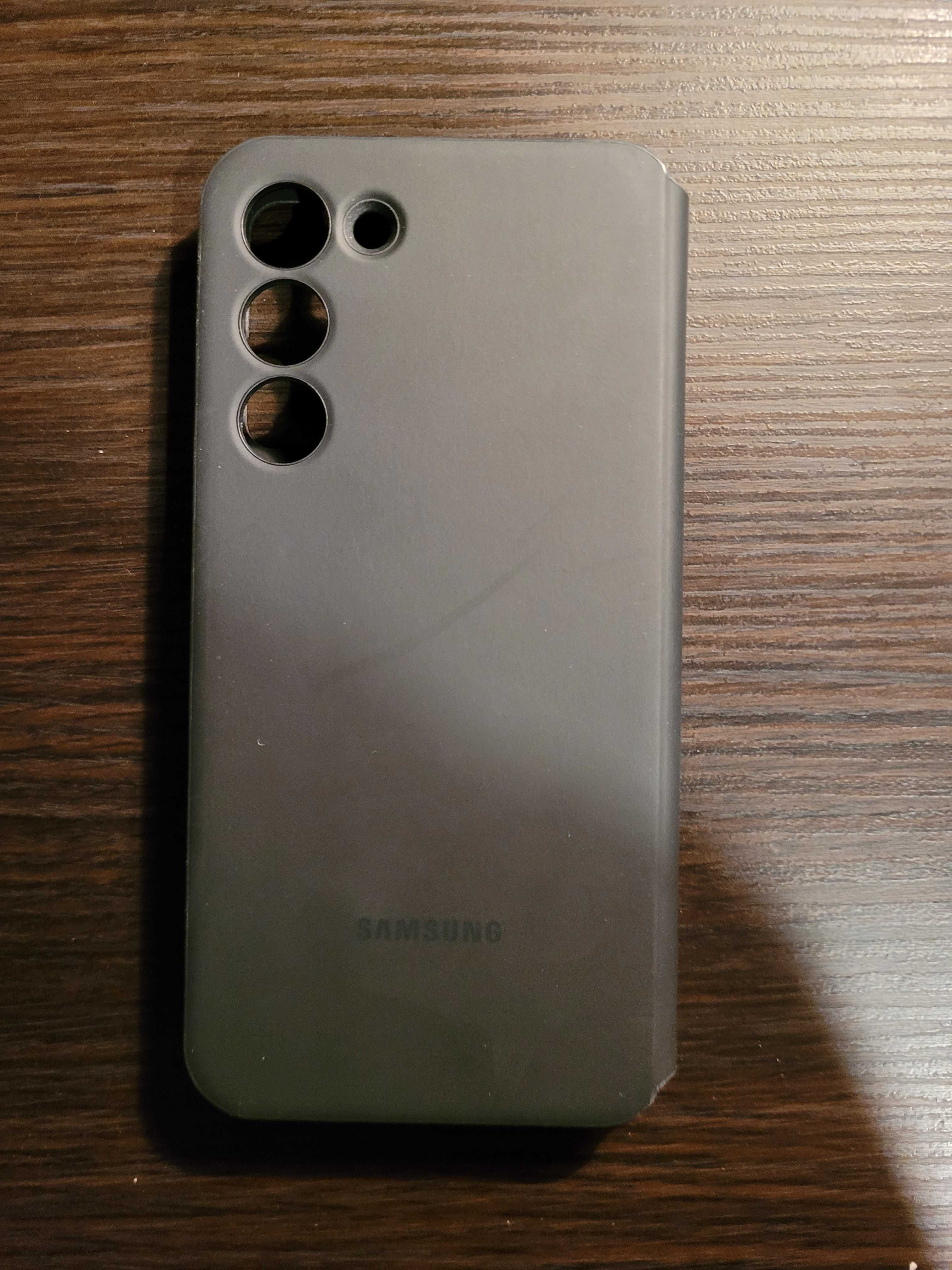 Oryginalne etui Samsung Smart Clear View do Galaxy S23 Plus; Czarny