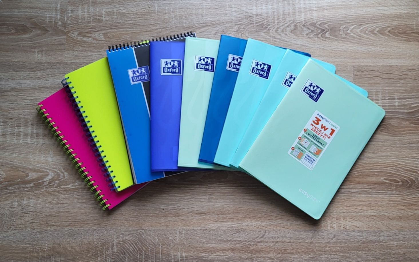 Zestaw zeszytów dla studenta A4 kołonotatnik oxford coolpack easynotes