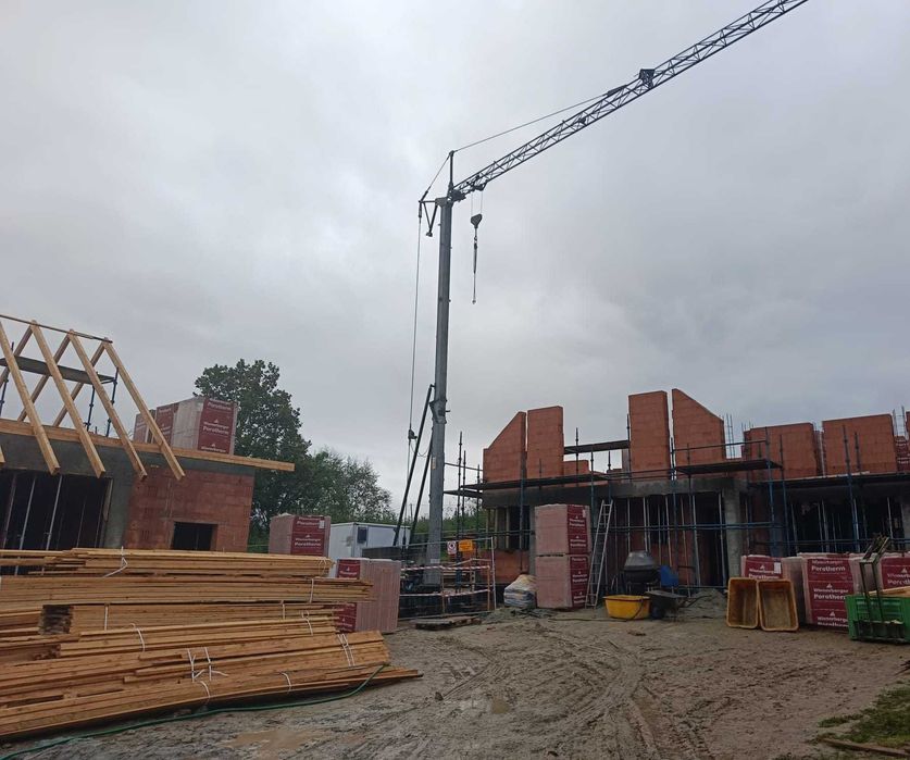 Żuraw budowlany, szybkomontujący, dźwig