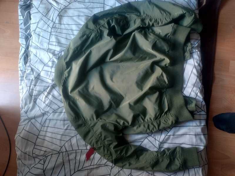 Alpha Industries Ma-1 Kurtka Bomberka Jesienna zielona pilotka  M