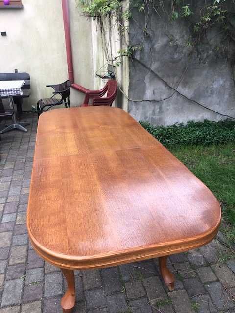 Dębowy stół , rozkładany, Długość 200, szerokość 80. wysokość 75 cm.