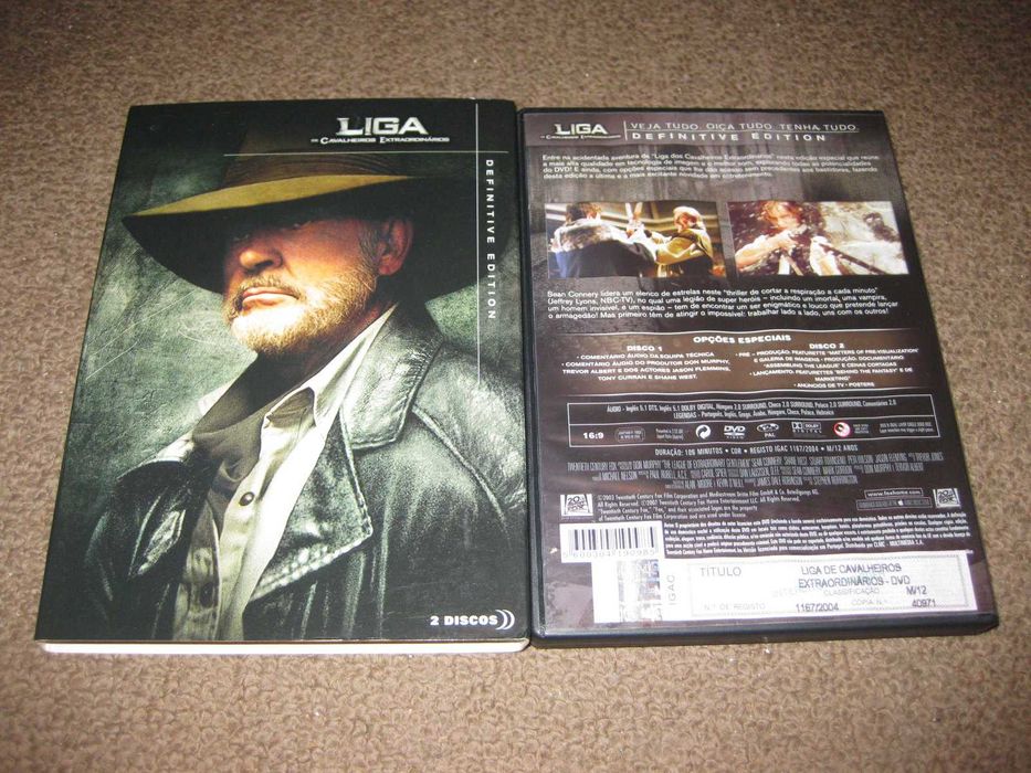 "Liga de Cavalheiros Extraordinários" Edição Especial 2 DVDs/Slidepack