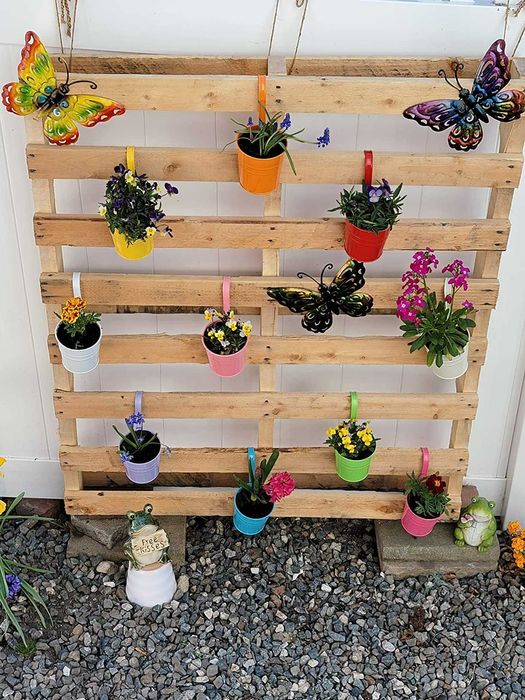 Doniczki na kwiaty 10 sztuk do ogrodu na taras balkon kolorowe GRATIS