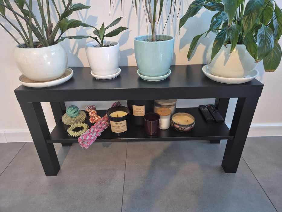 Szafka pod TV, czarna, 90x26x45 cm IKEA LACK