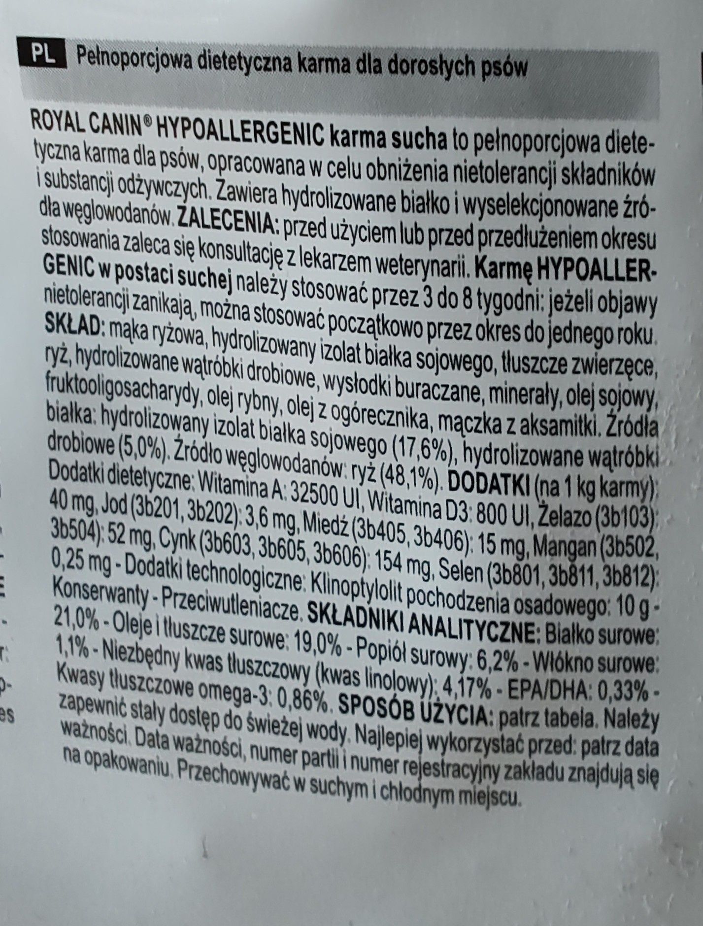 Karma dla psa hypoalergiczna DR 25 7kg