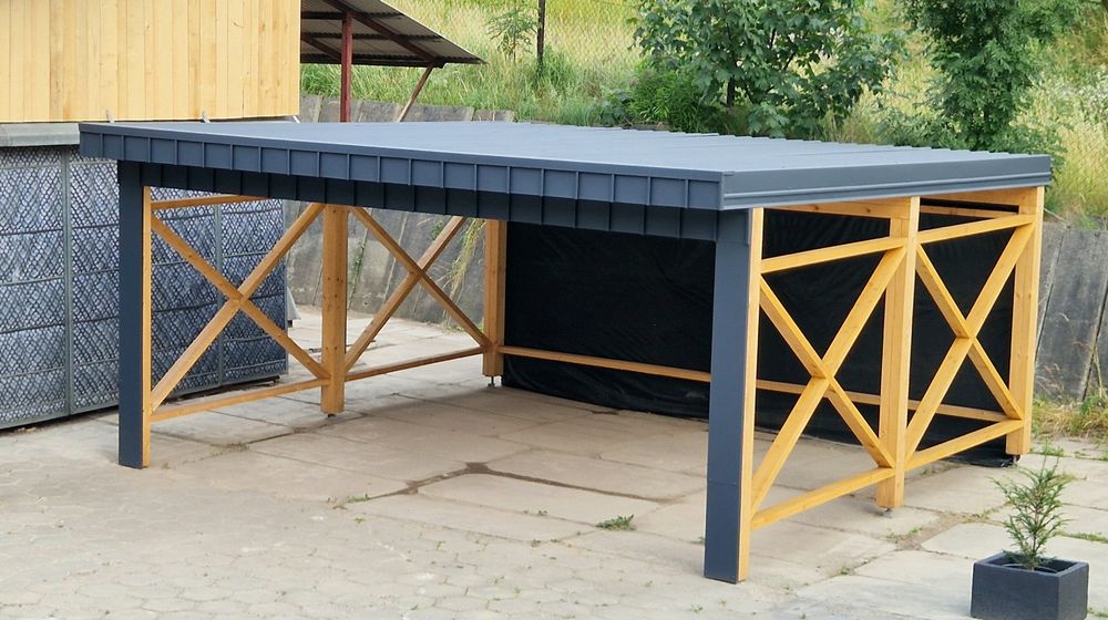 wiata samochodowa duża carport PREMIUM na dwa auta Krzeszowice