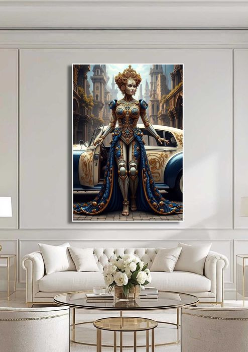 Obraz na płótnie - Ornamentyka i architektura - wielkość 75cm x 108cm