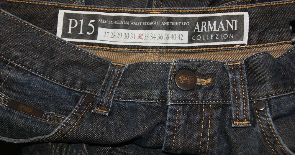 ARMANI COLLEZIONI W32 L 31 PAS 84 jeansy męskie proste