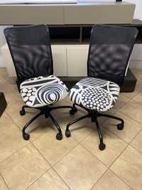 Dwa krzesła biurowe obrotowe IKEA