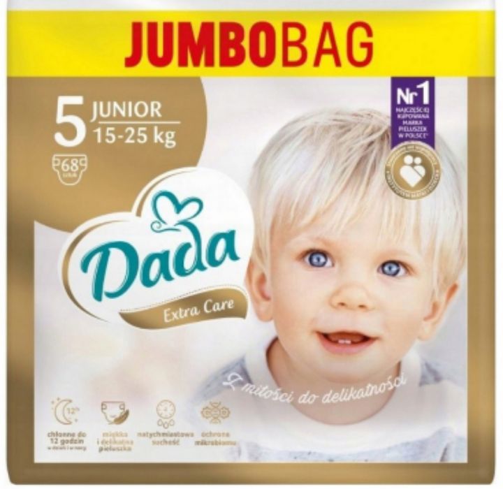 Pampersy Dada 5 Jumbobag pieluchy ExtraCare