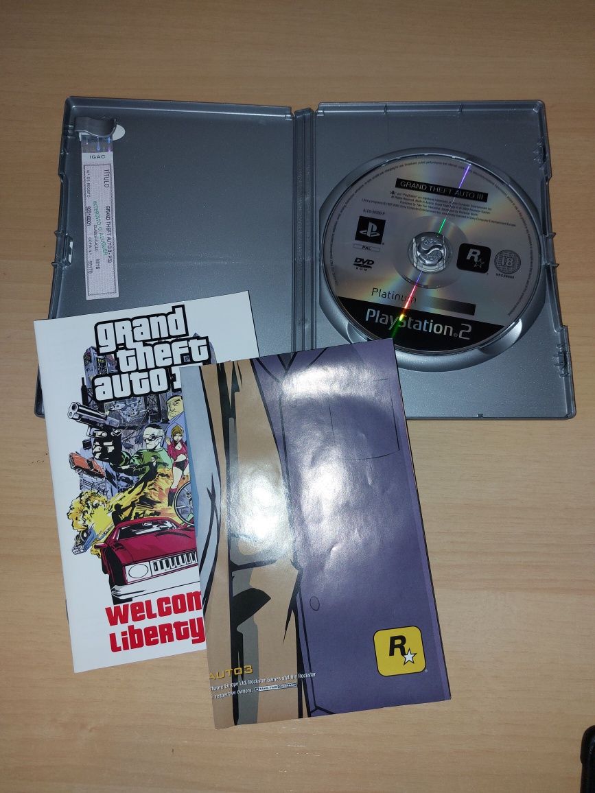 Jogo PS2 ( PlayStation 2 ) Grand Theft Auto 3 / III  (Como Novo)