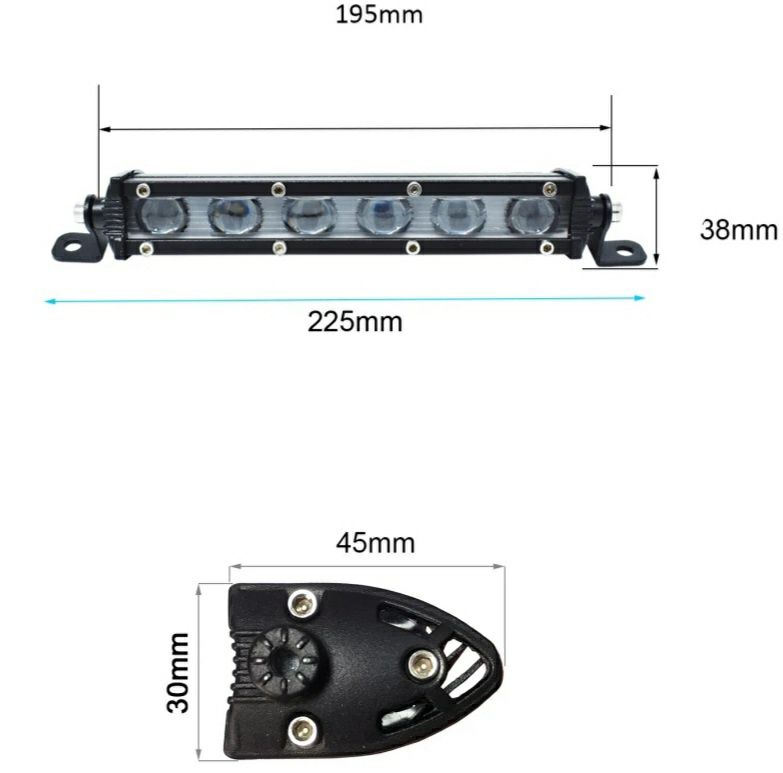 Светодиодная фара Led балка DRL,ДХО, Доп свет Фары рабочего света