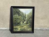 Obraz olejny w ramie „Mokradła” 45 x 54cm Maria Wink obraz na płótnie