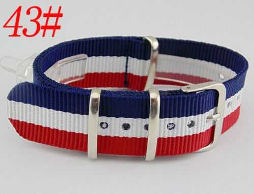 Pasek nylonowy NATO strap do zegarka pepsi 18mm 20mm 22mm