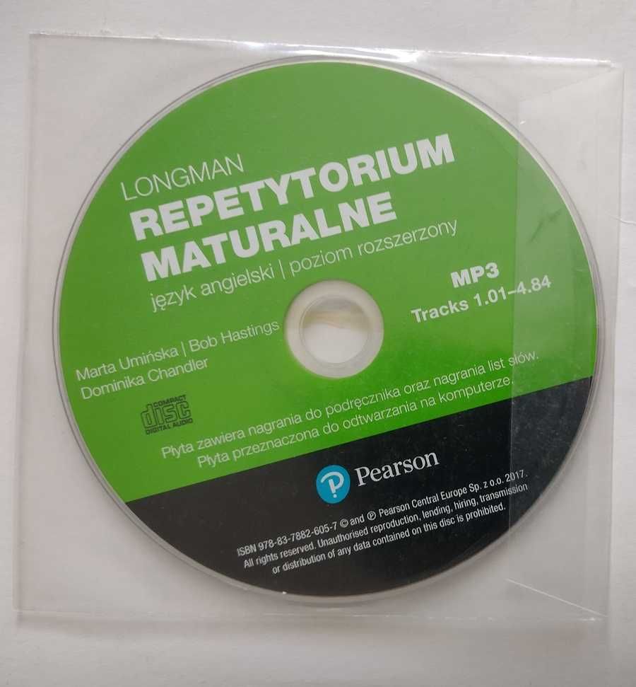 Repetytorium Maturalne z j. angielskiego - Longman, CD p. rozszerzony