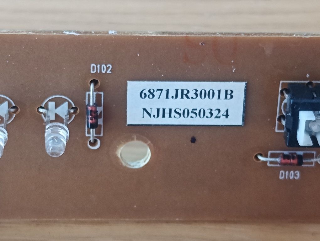 Moduł wyświetlacza lodówki LG GR-399SNQ