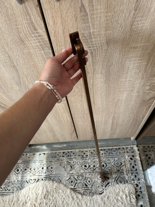 Reling do kabiny prysznicowej stare złoto różowe złoto do szyby