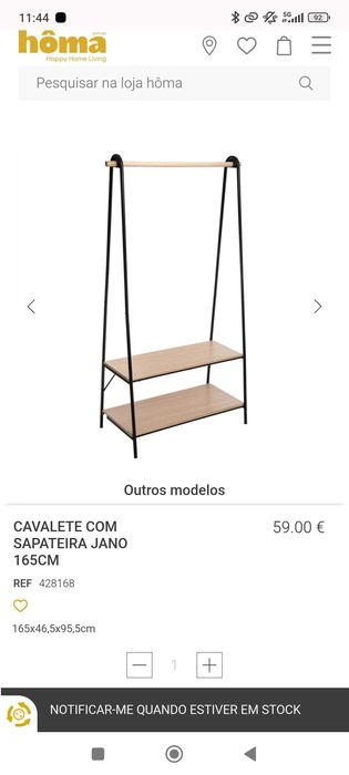 Charriot com prateleiras da homa