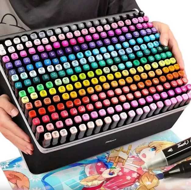 Набор скетч-маркеров touch — 168 шт. в удобной сумке