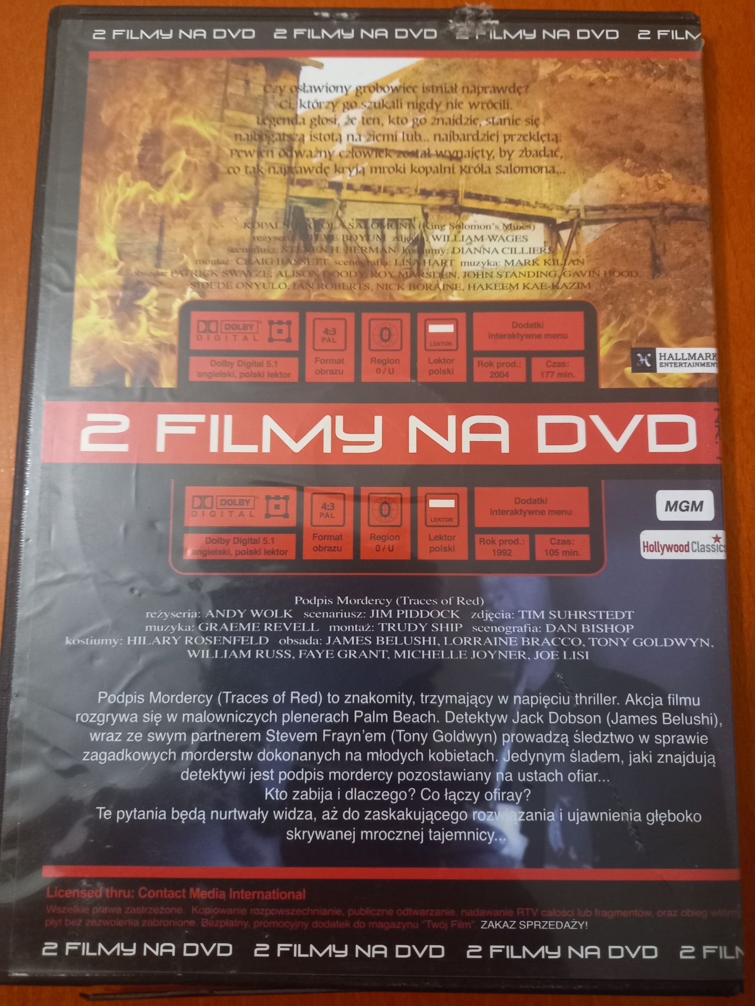 Filmy Kopalnie Króla Salomona Podpis Mordercy DVD Video