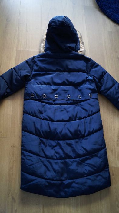 Granatowa kurta damska Reserved, jesień zima, r. 34, stan idealny