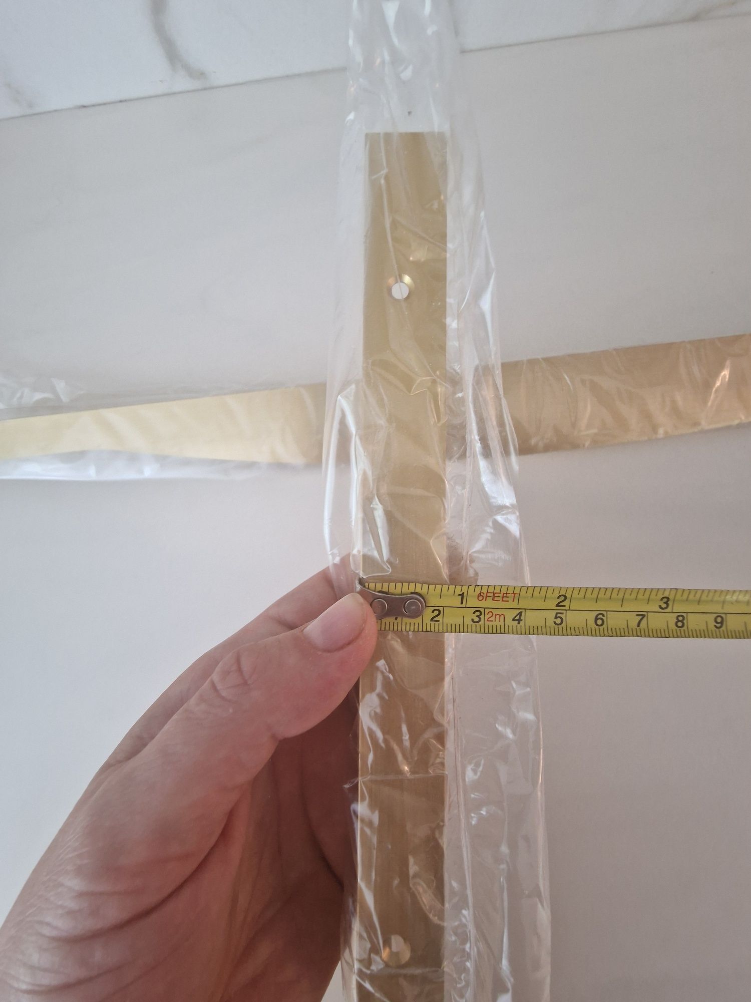 2 uchwyty krawędziowe, złote 56cm nowe