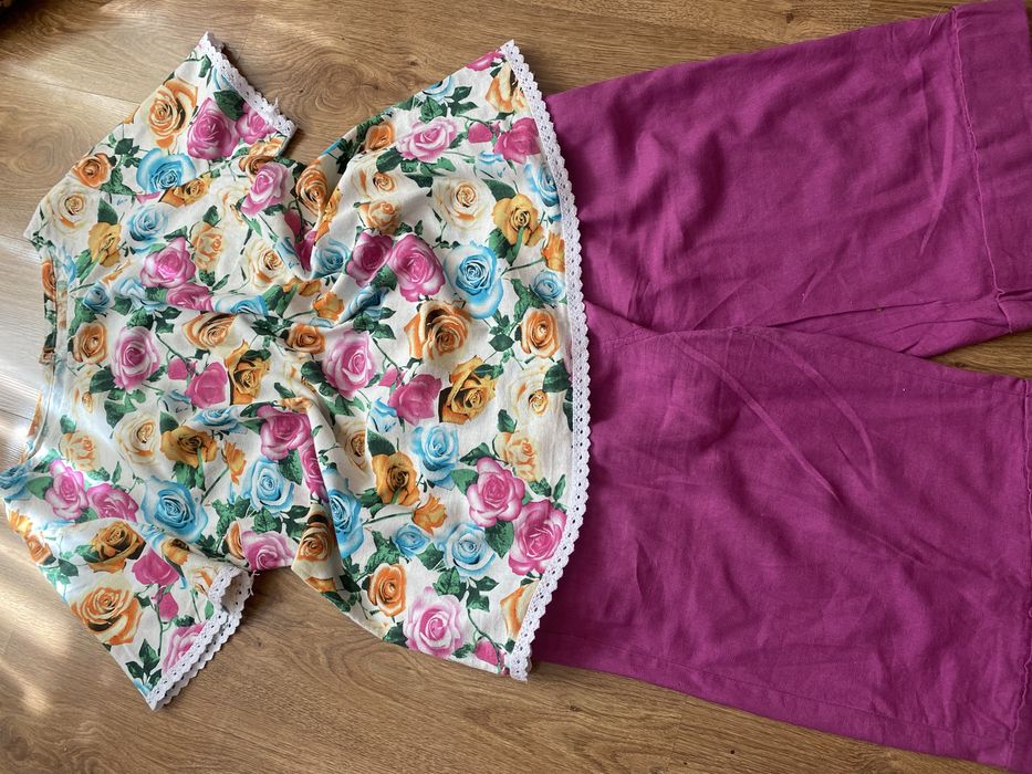 Яркий льяной костюм р. 52-54