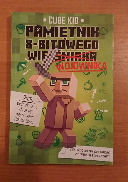 Książka MINECRAFT Pamiętnk 8-bitowego wieśniaka wojownika Lektura