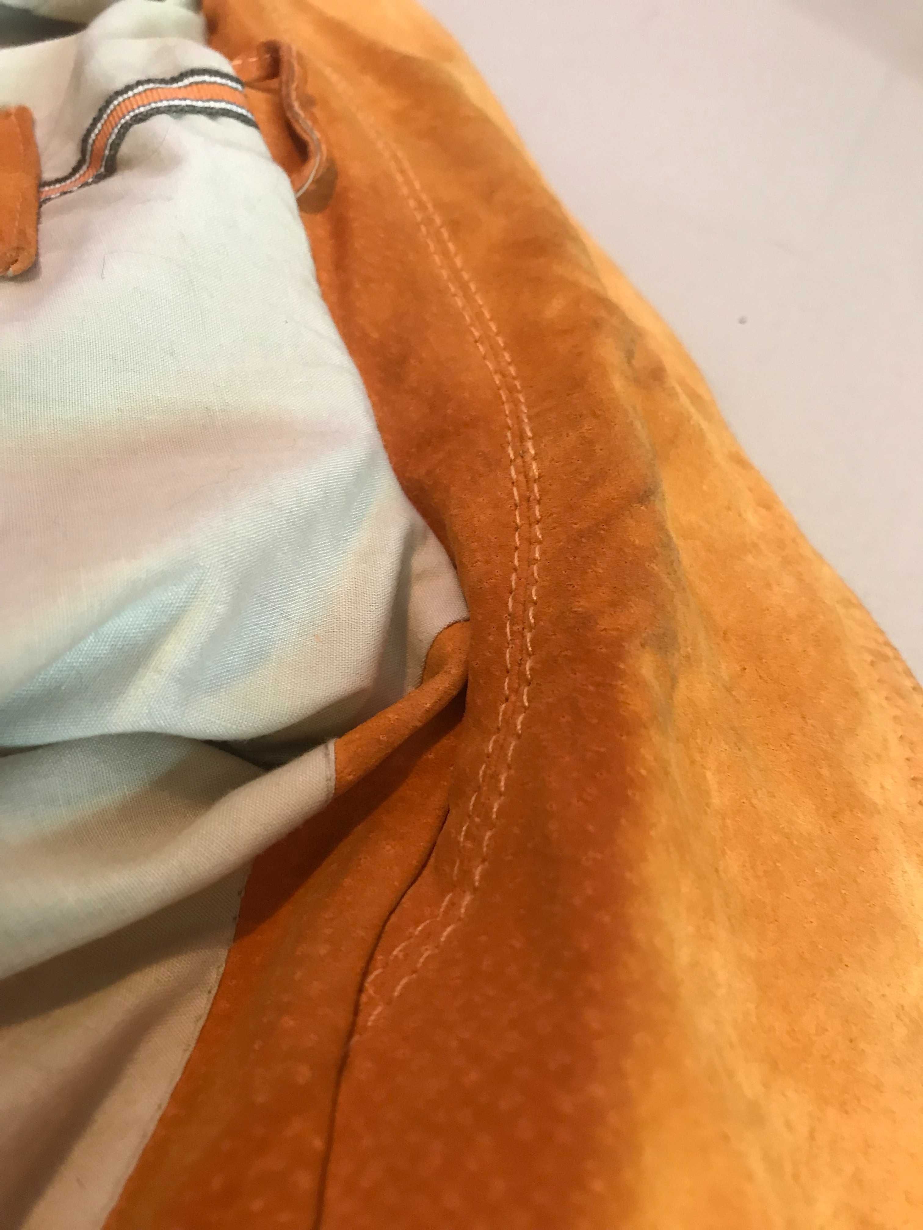 Skórzana kurtka Tom Tailor w kolorze miodowym rozmiar unisex