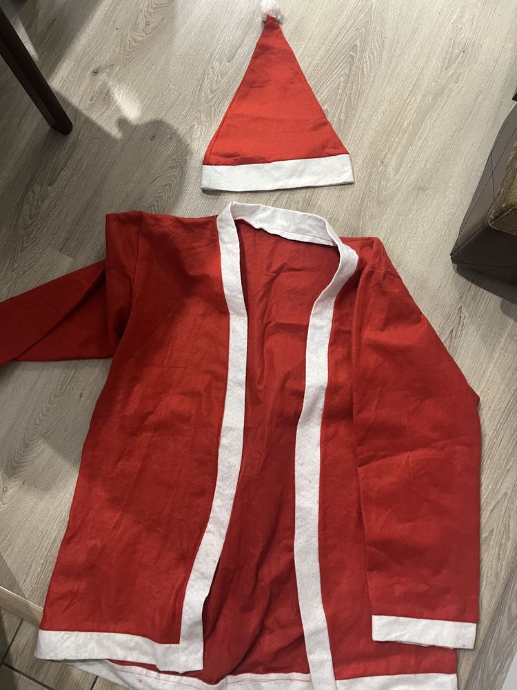 Bluza plaszcz mikolaja stroj czapka i broda