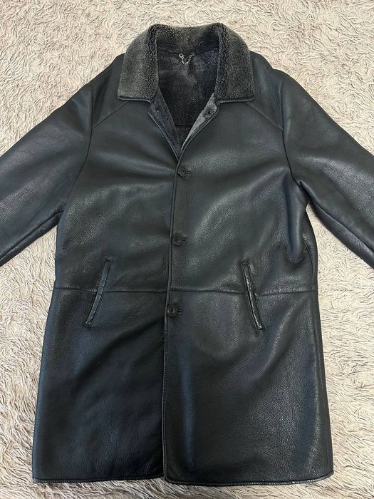 Мужская кожаная дублёнка