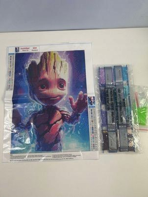 Diamond DIY Groot zestaw do malowania 5D mozaika haft diamentowy