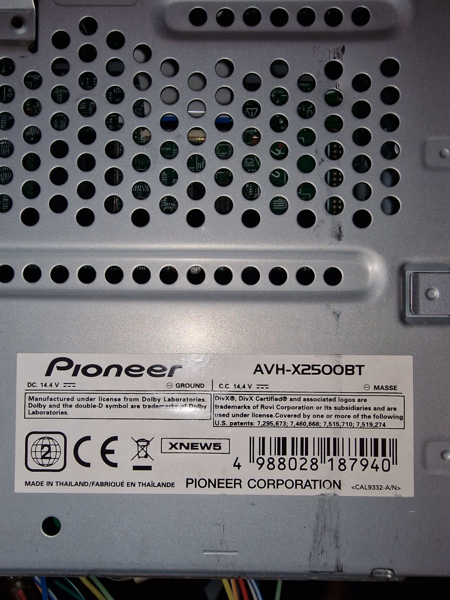 Pioneer AVH X2500BT